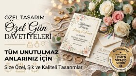 özel günleriniz için şık davetiyeler tasarlarım