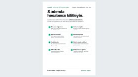 Hesap güvenliği kurulumu - 8 adımlık rehber
