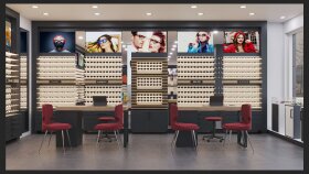 Modern Optik Mağazası | 3D Tasarım ve Görselleştirme