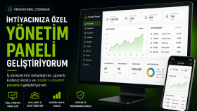 iş süreçlerinizi kolaylaştıran yönetim paneli geliştiririm