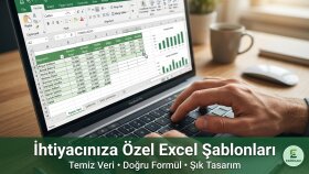 ihtiyacınıza özel, pratik ve düzenli Excel tabloları yaparım