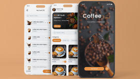 Coffee App Tutorial Design