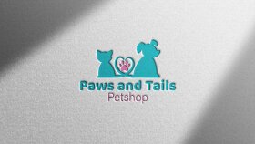 Paws and Tails için hazırladığım logo.