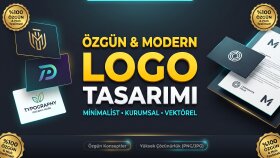 markanız için modern ve minimalist logo tasarımı yaparım