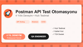 Postman ile API test otomasyonları geliştirebilirim