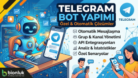 ihtiyaca özel, hızlı teslim telegram botları kodlayabilirim