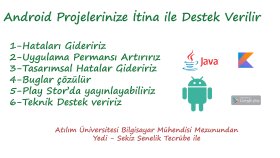 android projenizdeki hataları çözerim