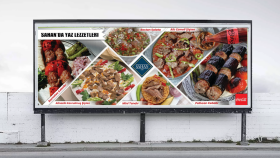Coca-Cola ile yapılan iş birliği için billboard