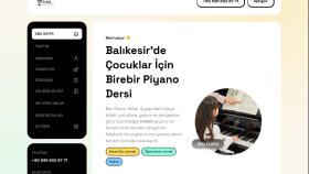 Elanur Solak Piyano Eğitimi Web Sitesi
