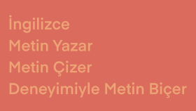 İngilizce ve Türkçe metin yazarım