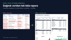 Excel verilerinizi temizleyip grafikli rapora dönüştürürüm