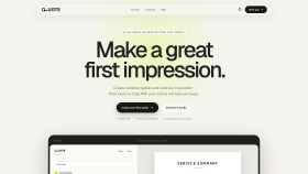 Quote – Minimal & Fast Invoice Generator