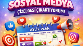 aylık planlı profesyonel sosyal medya planı oluştururum