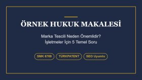 Örnek Hukuk Makalesi - Marka Tescili Rehberi