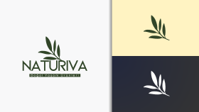 Naturiva – Minimalist Doğal Ürünler Logo Konsepti