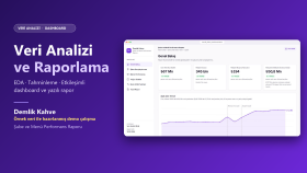 veri analizi ve raporlama ile verilerinizi görselleştiririm