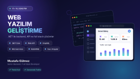 .net core ile web tabanlı yazılım ve api geliştiririm
