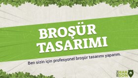 sizin için profesyonel broşür ve menü tasarımları yaparım