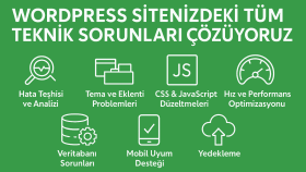 WordPress sitenizin hatalarını çözerim