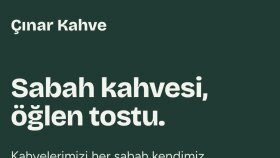 Çınar Kafe - Kafe Tanıtım Sitesi (Örnek Çalışma)