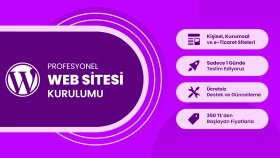 profesyonel web sitenizi kurar ve geliştiririm