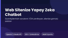web sitenize yapay zeka destekli chatbot kuracağım