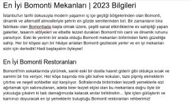 Bomonti'nin En İyi Mekanları