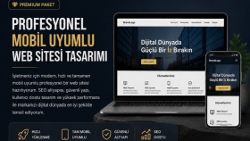 istediğiniz alanda mobil uyumlu web sitesi tasarlayabilirim