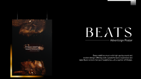  Design of a Beats Studio Buds+ Advertisement