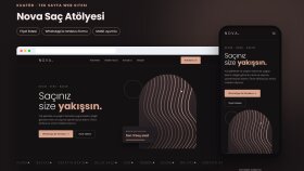 Kuaför Web Sitesi | WhatsApp Randevulu (Konsept)