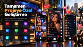 TikTok Benzeri Sosyal ve Canlı Yayın Uygulaması geliştiririm