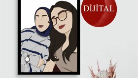 dijital portre illüstrasyon yapıyorum
