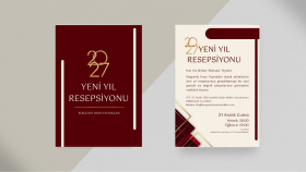 Çift Yüzlü Konsept Davetiye