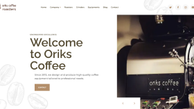 Oriks Coffee Roasters - Kurumsal Web Site