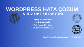 WordPress hatalarınızı hızlıca çözerim