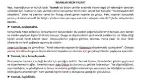 İnsanlar Ne İçin Yazar?