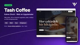 Tash Coffee - Web Sitesi, Mobil Uygulama ve Kasa