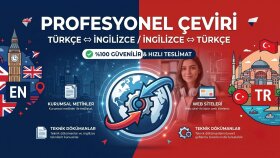 metniniz için profesyonel İngilizce-Türkçe çeviri yaparım