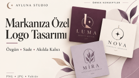 markanıza özel, özgün ve profesyonel logo tasarlıyorum