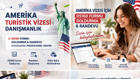 Amerika turist vizesi konusunda destek olmak için buradayım