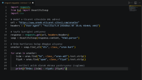 Python ve BeautifulSoup ile E-Ticaret Veri Kazıma Botu