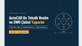 Nilay, 3D tasarım ve teknik resim hazırlıyorum