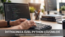Python ile veri işleme ve özel algoritma betikleri yazarım
