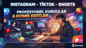 profesyonel TikTok, Reels ve YouTube Shorts video kurgularım