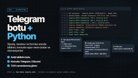 Telegram ve Discord botu, Python otomasyonu yaparım