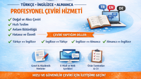 metin, belge ve video çevirileri yapıyorum