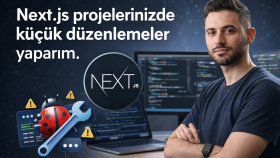 Next.js projelerinizde küçük düzenlemeler yaparım