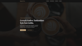 Modern Kafe & Coffee Shop — Responsive Web Sitesi