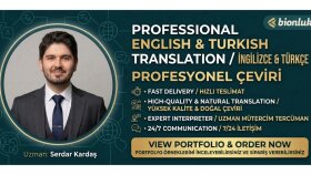 İngilizce - Türkçe metinlerinizi profesyonelce çevirebilirim