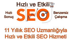 hızlı ve etkili SEO hizmeti veririm